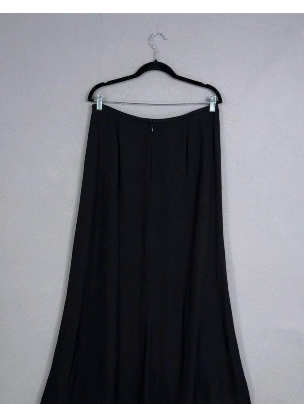 Talbots Black Flowing Silk Maxi Skirt - Picture 4 of 8